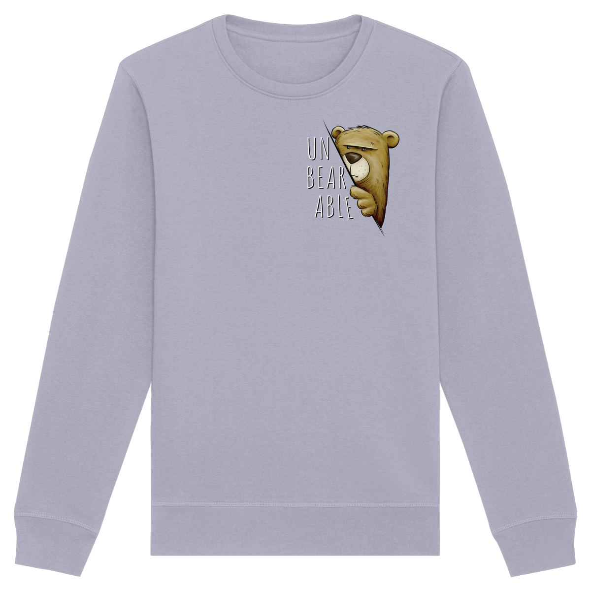 Unbearable – Unerträglich Bär - Organic Basic Unisex Sweatshirt