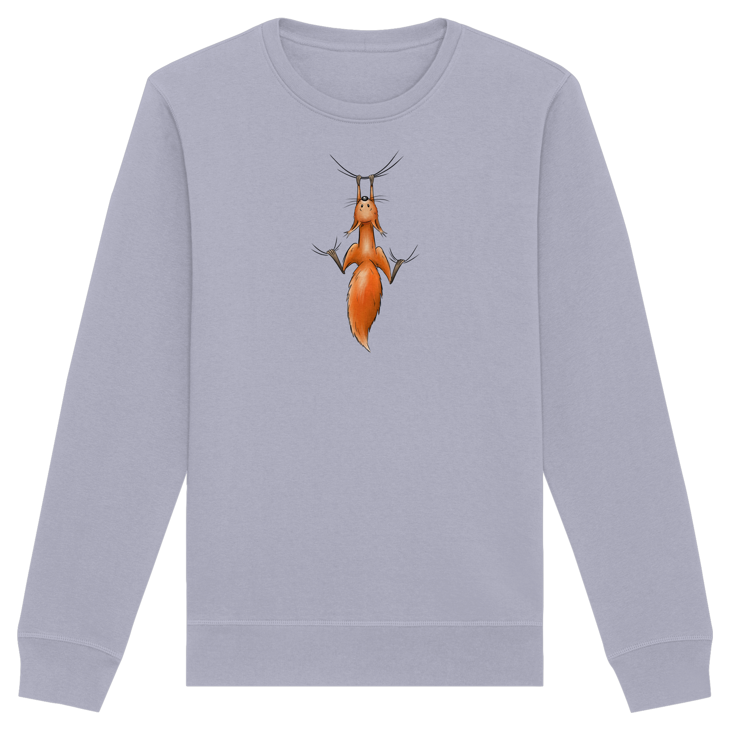 Rotes Eichhörnchen hängt ab - Organic Basic Unisex Sweatshirt