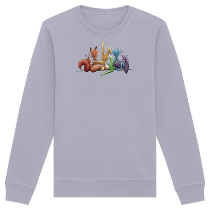 Regenbogen Tiere für Freundschaft, Toleranz und Vielfalt - Organic Basic Unisex Sweatshirt