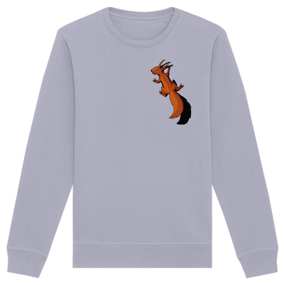 Süßes Eichhörnchen klettert - Organic Basic Unisex Sweatshirt