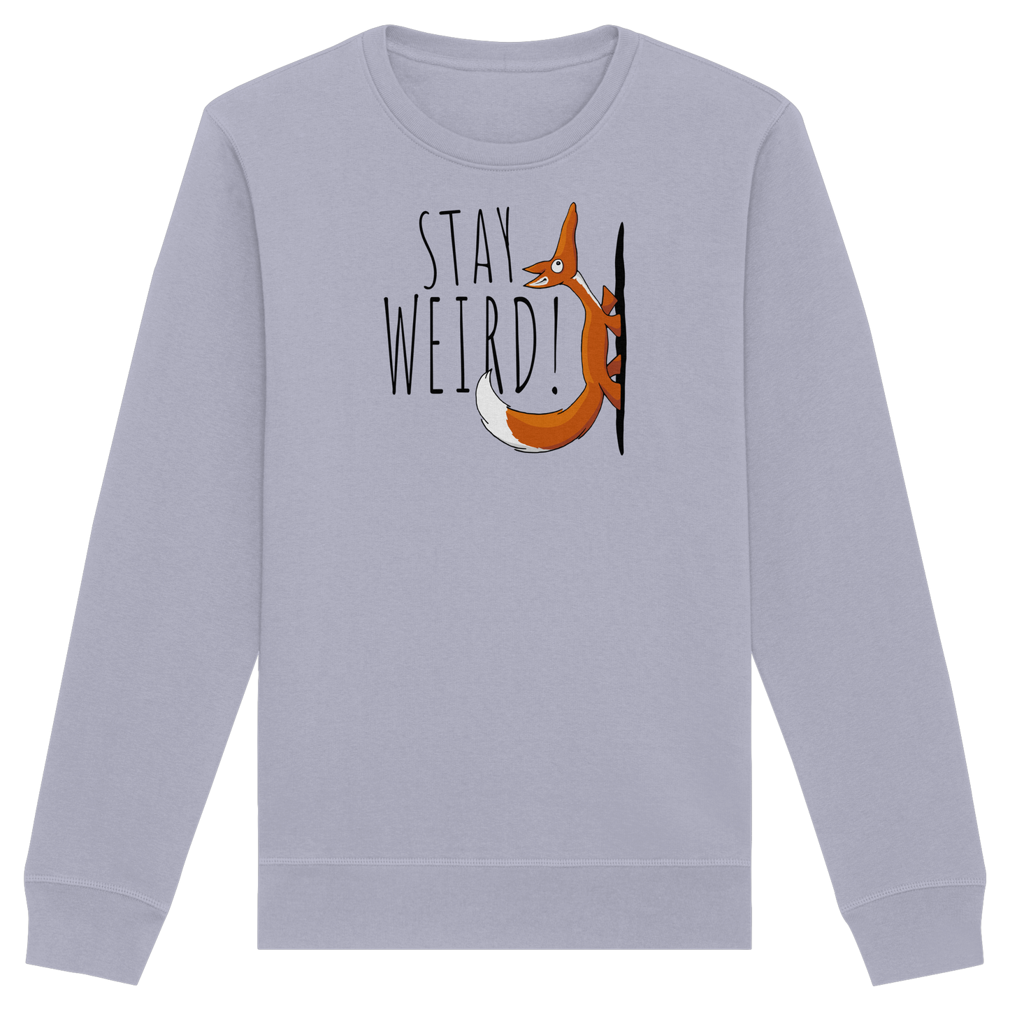 Stay Weird! Schräger Fuchs - Organic Basic Unisex Sweatshirt
