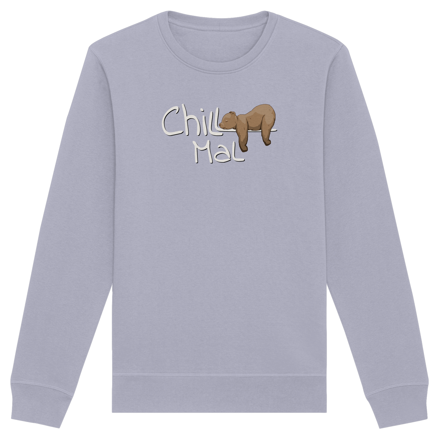 Chill Mal schläfriger Braunbär - Organic Basic Unisex Sweatshirt