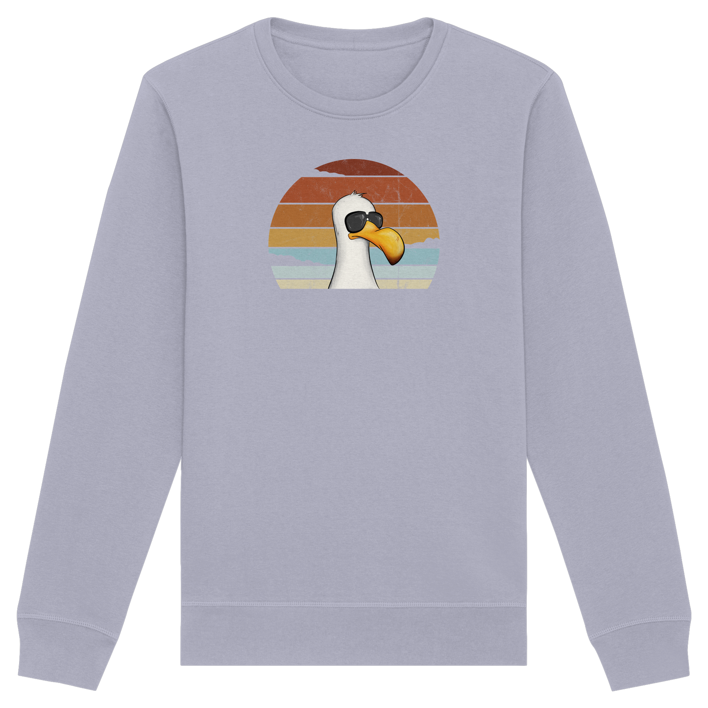 Cool lässige Retro Möwe - Organic Basic Unisex Sweatshirt
