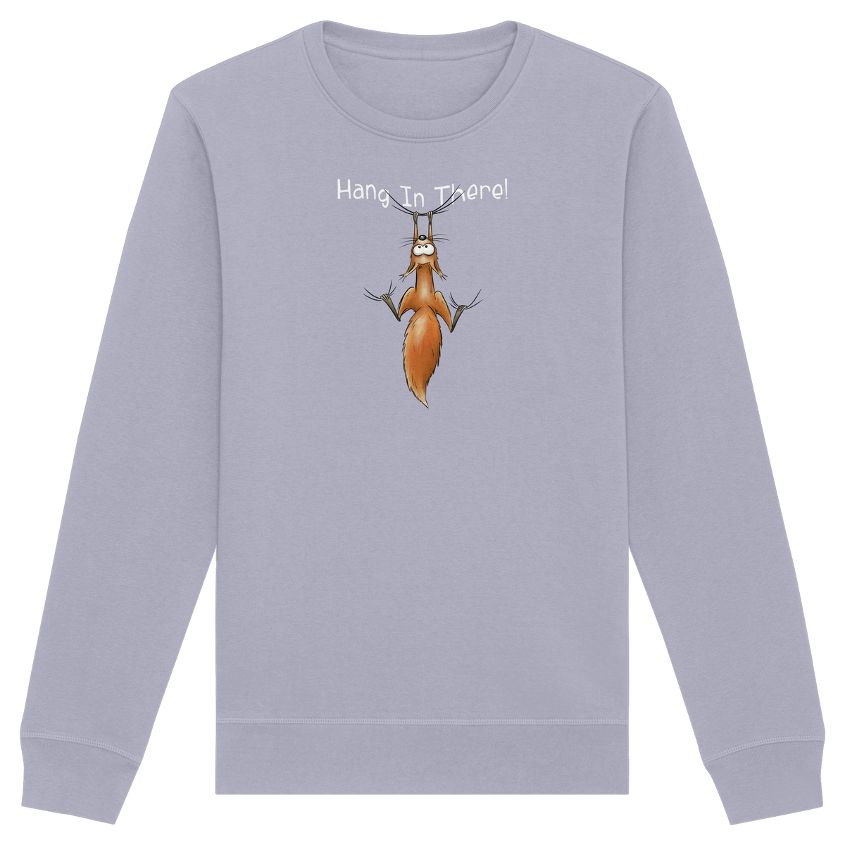 Hang In There | Lässiges Eichhörnchen - Organic Basic Unisex Sweatshirt