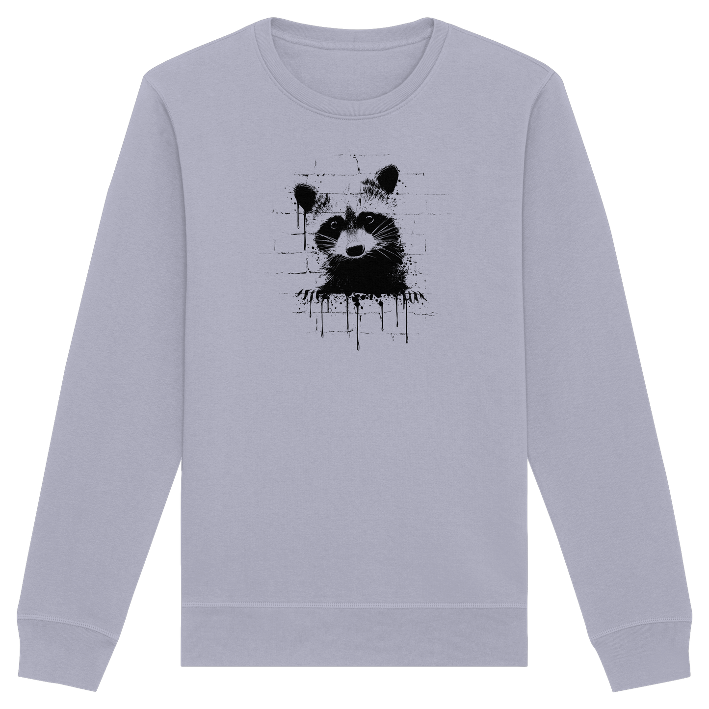Funky Street Art Waschbär - Organic Basic Unisex Sweatshirt