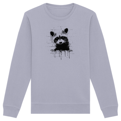 Funky Street Art Waschbär - Organic Basic Unisex Sweatshirt