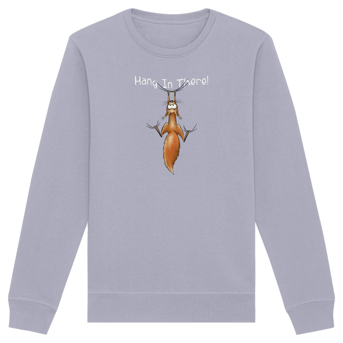 Hang In There | Lässiges Eichhörnchen - Organic Basic Unisex Sweatshirt