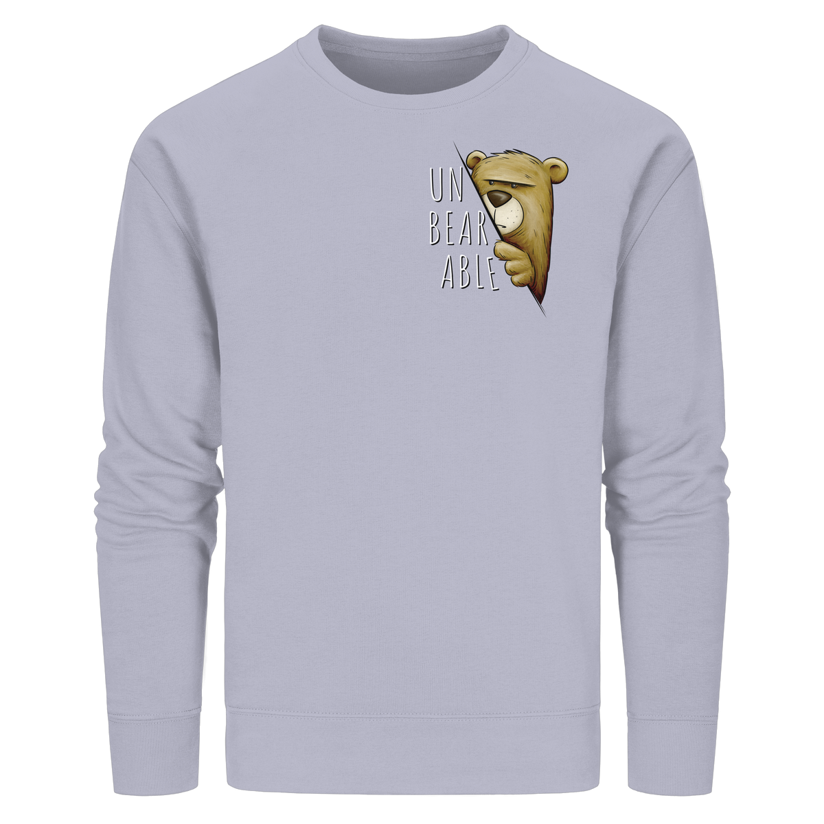 Unbearable – Unerträglich Bär - Organic Basic Unisex Sweatshirt