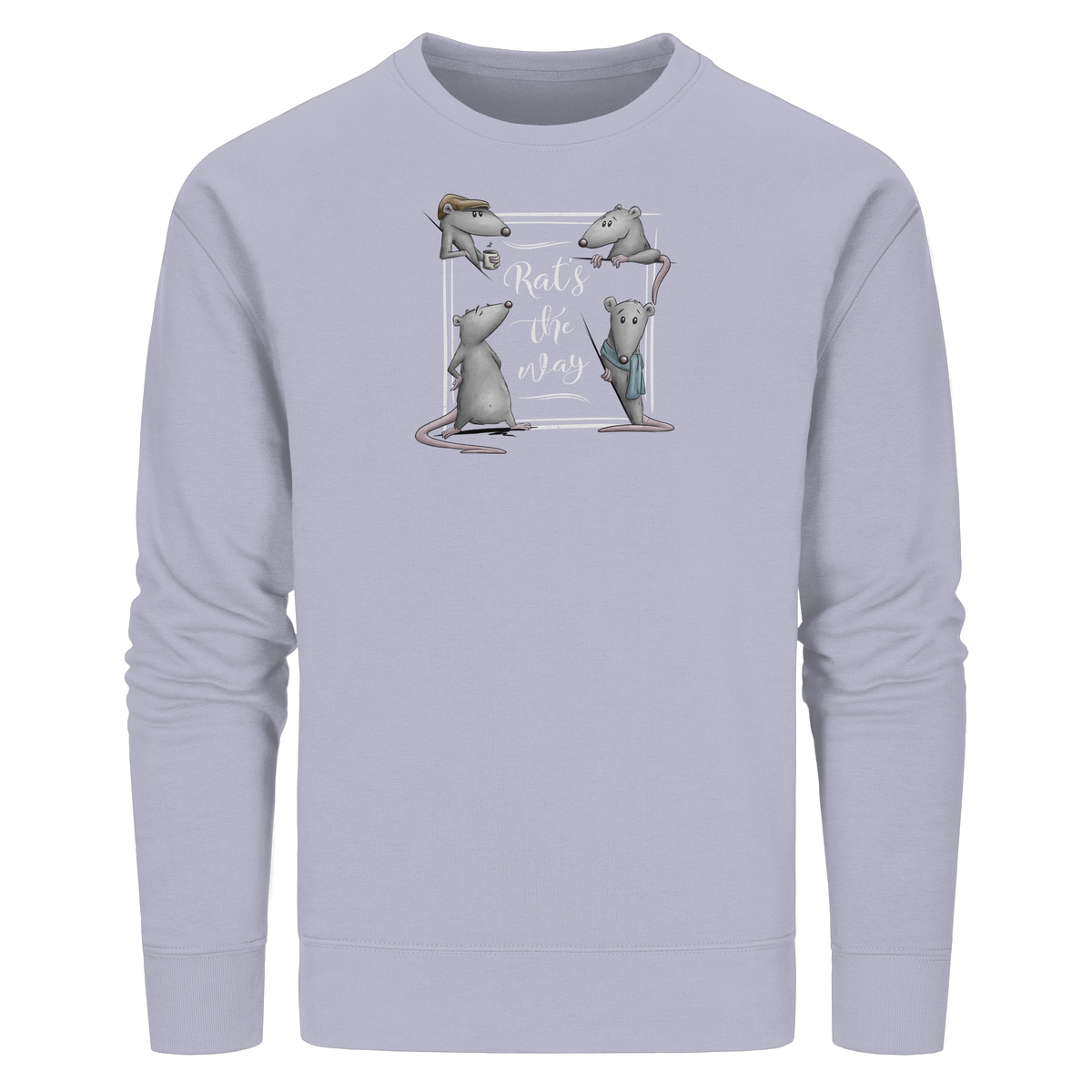 Rat’s The Way Kaffeehaus Ratten - Organic Basic Unisex Sweatshirt