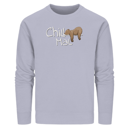 Chill Mal schläfriger Braunbär - Organic Basic Unisex Sweatshirt
