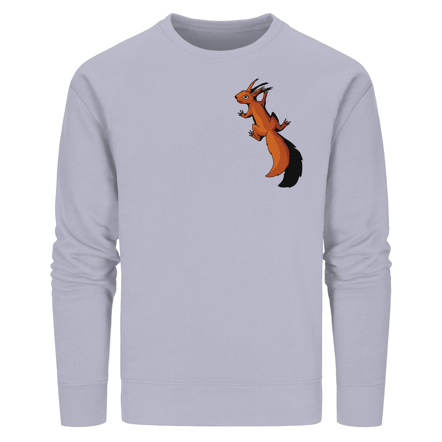 Süßes Eichhörnchen klettert - Organic Basic Unisex Sweatshirt