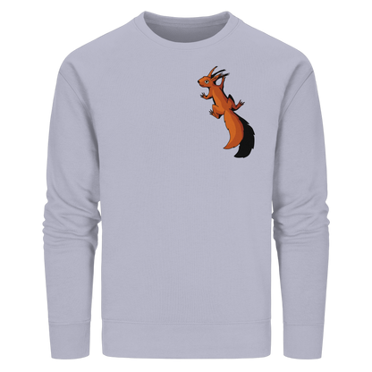Süßes Eichhörnchen klettert - Organic Basic Unisex Sweatshirt