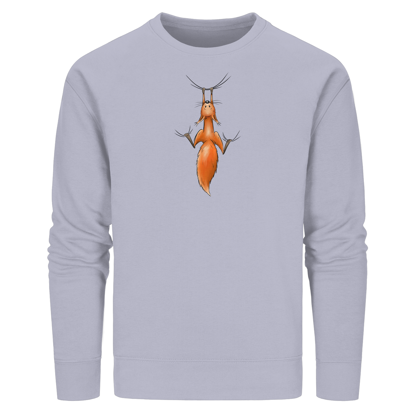 Rotes Eichhörnchen hängt ab - Organic Basic Unisex Sweatshirt