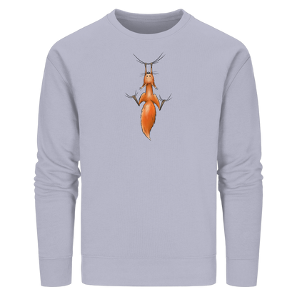 Rotes Eichhörnchen hängt ab - Organic Basic Unisex Sweatshirt