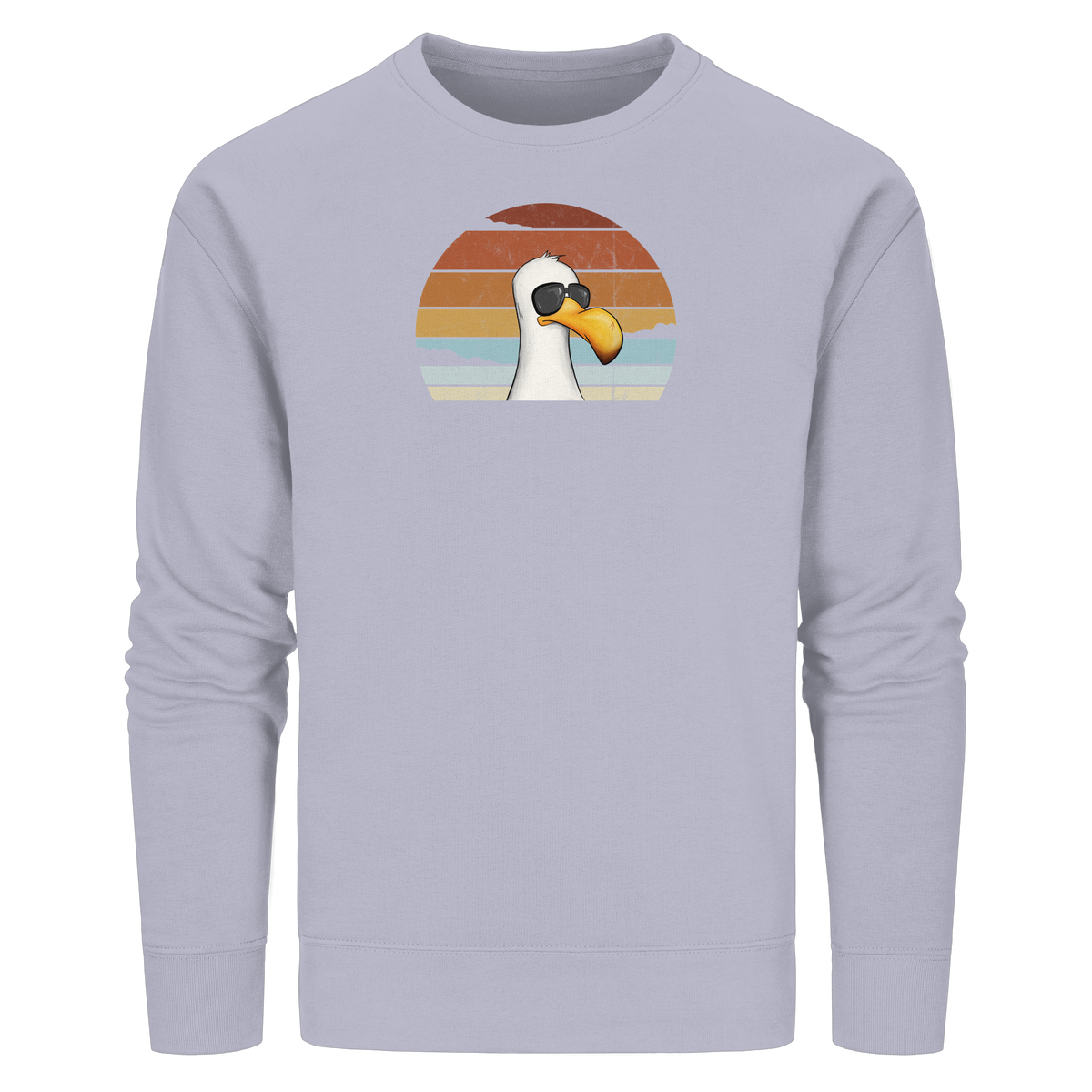 Cool lässige Retro Möwe - Organic Basic Unisex Sweatshirt