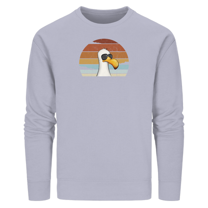 Cool lässige Retro Möwe - Organic Basic Unisex Sweatshirt