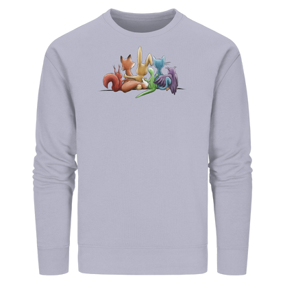 Regenbogen Tiere für Freundschaft, Toleranz und Vielfalt - Organic Basic Unisex Sweatshirt