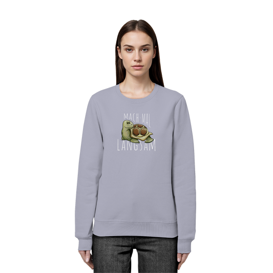 Mach mal langsam Schildkröte - Organic Basic Unisex Sweatshirt