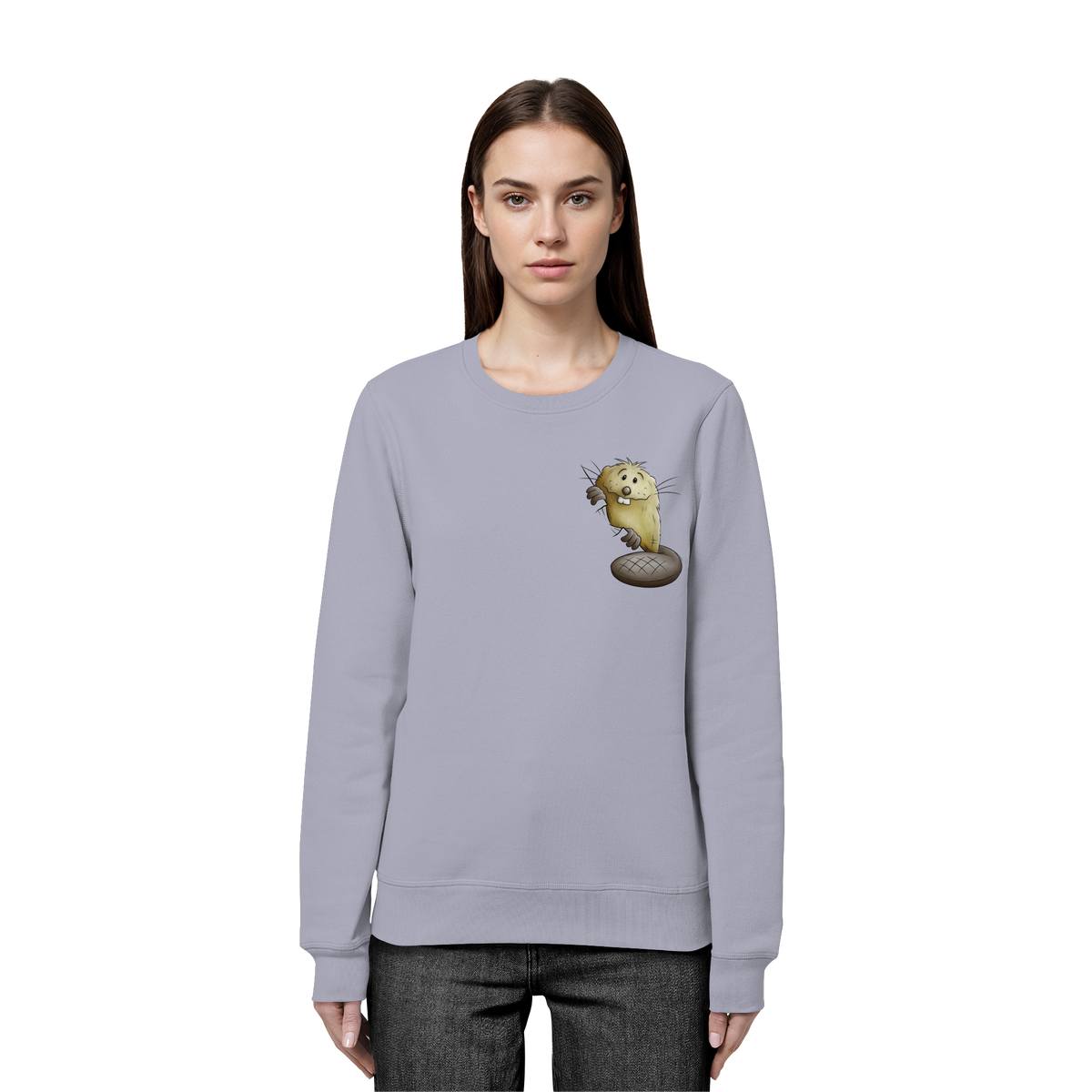 Lustiger frecher Biber - Organic Basic Unisex Sweatshirt