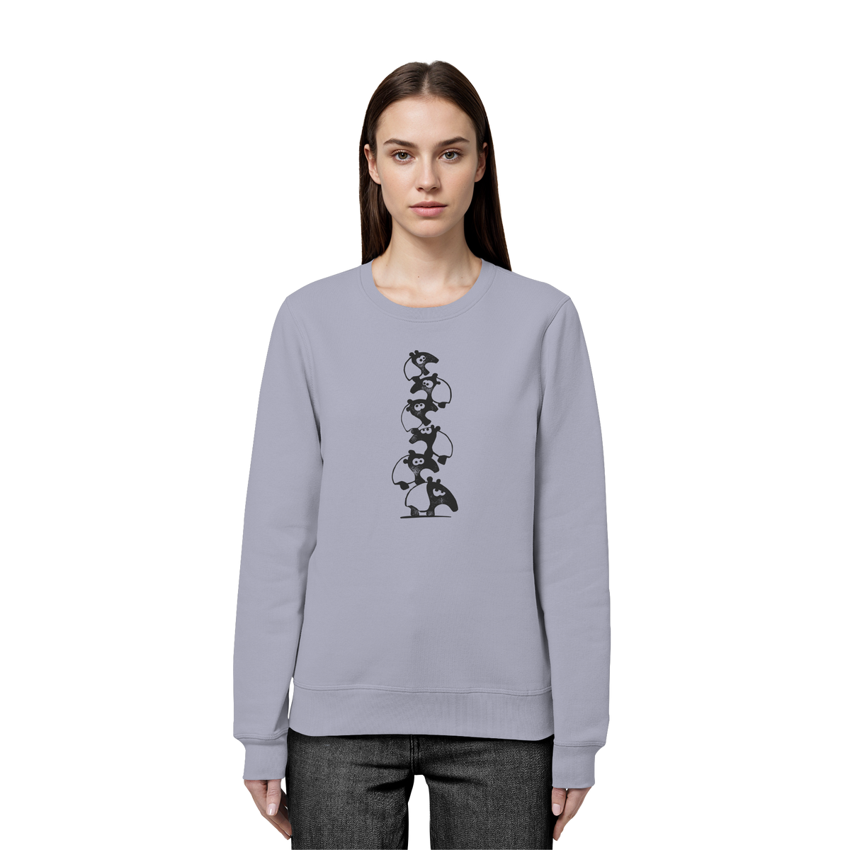 Lustiger Haufen aus Schabracken-Tapiren - Organic Basic Unisex Sweatshirt