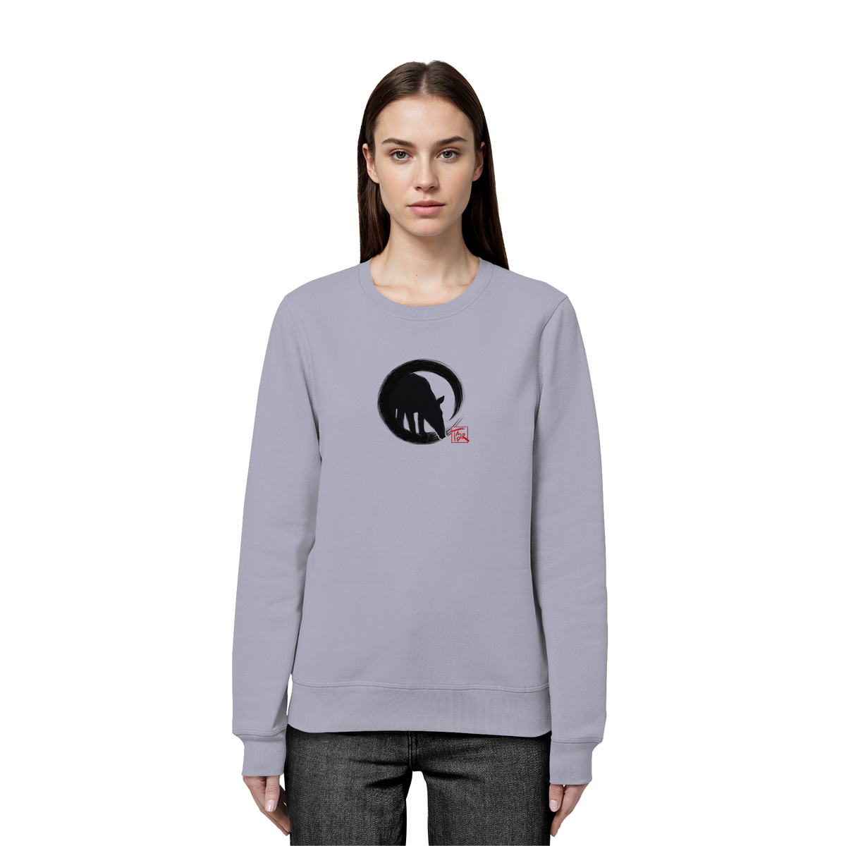 Zen Tapir im japanischen Enso Kreis - Organic Basic Unisex Sweatshirt