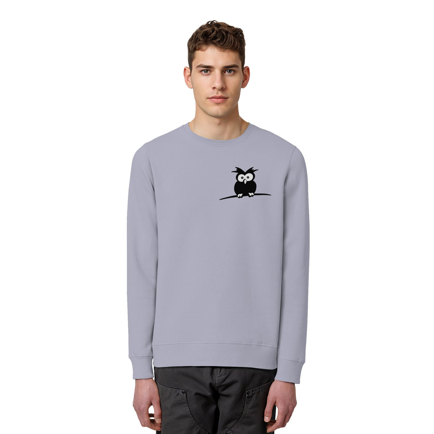 Kleine struppige Eule - Organic Basic Unisex Sweatshirt