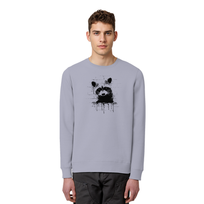 Funky Street Art Waschbär - Organic Basic Unisex Sweatshirt
