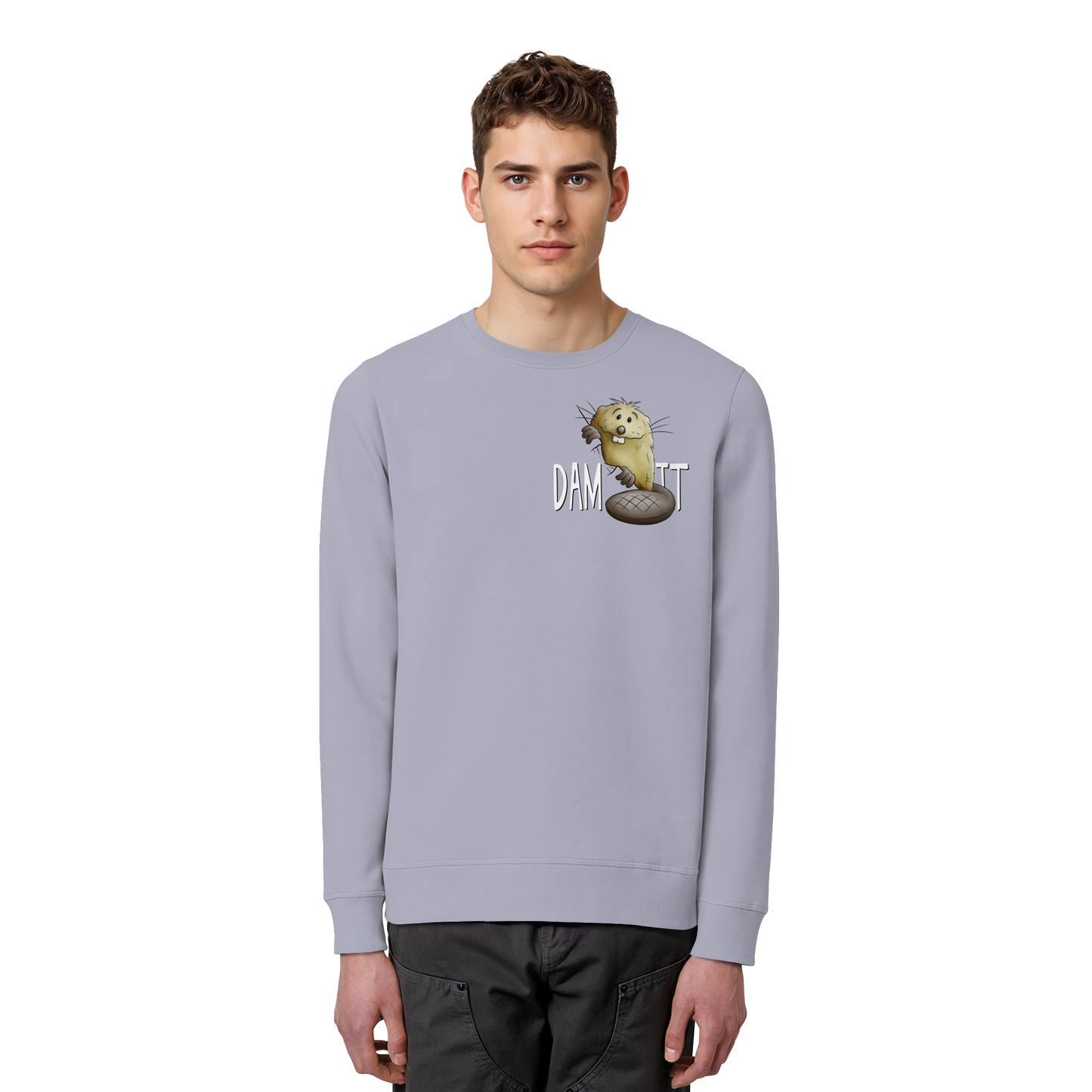 Dam It Verdammt Lustiger Biber - Organic Basic Unisex Sweatshirt