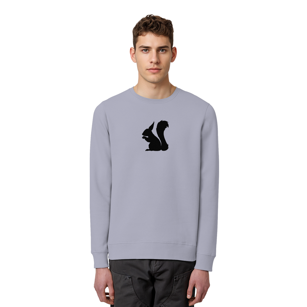 Eichhörnchen Silhouette - Organic Basic Unisex Sweatshirt