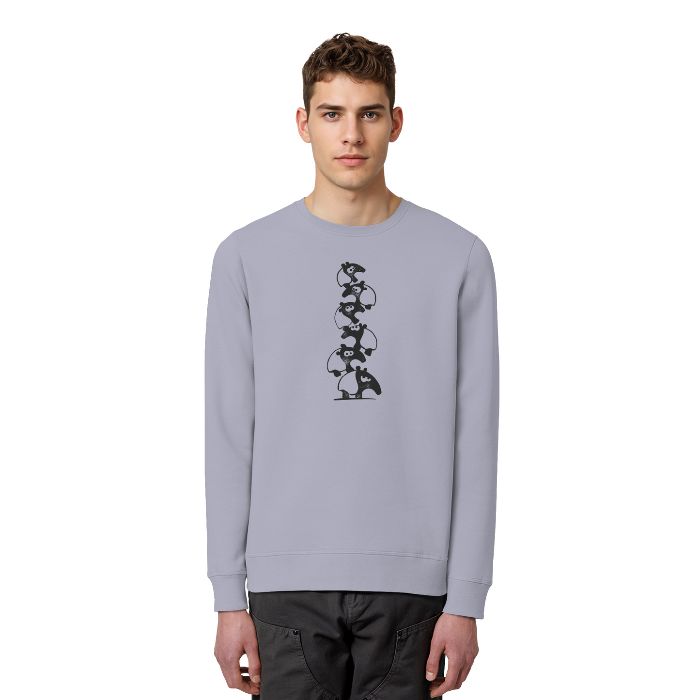 Lustiger Haufen aus Schabracken-Tapiren - Organic Basic Unisex Sweatshirt