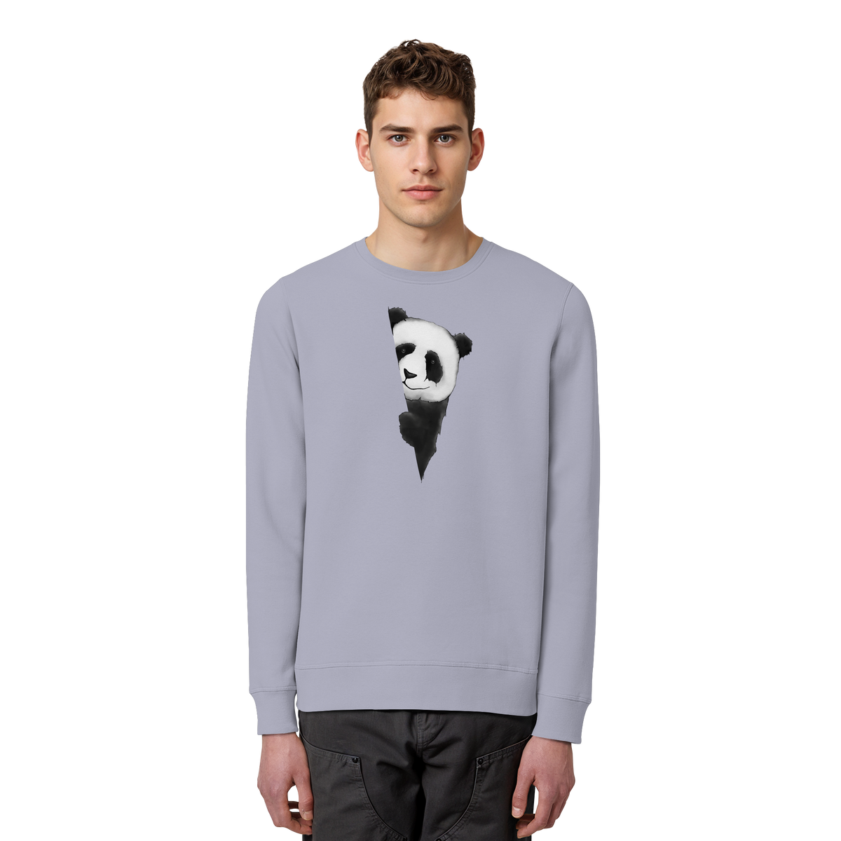 Panda Bär Illustration - Organic Basic Unisex Sweatshirt
