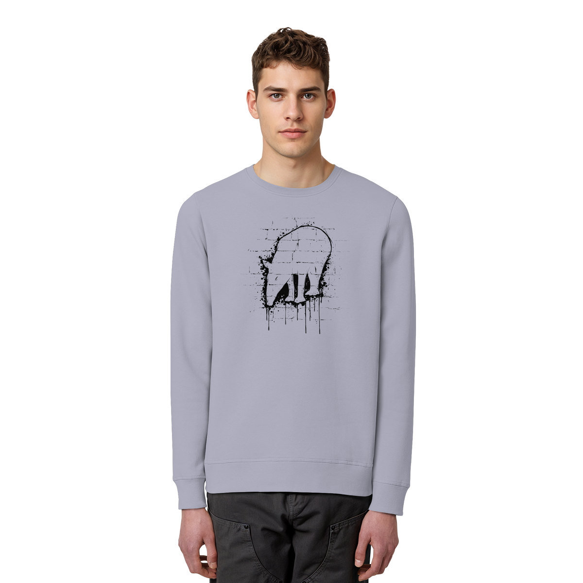 Urban Street Art Tapir Silhouette - Organic Basic Unisex Sweatshirt
