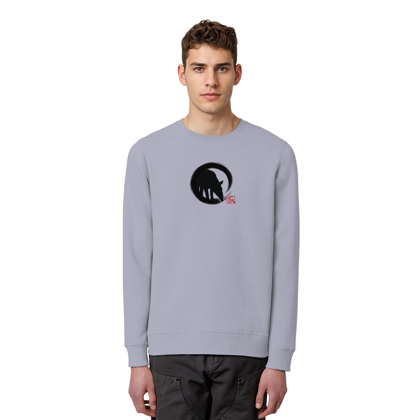 Zen Tapir im japanischen Enso Kreis - Organic Basic Unisex Sweatshirt