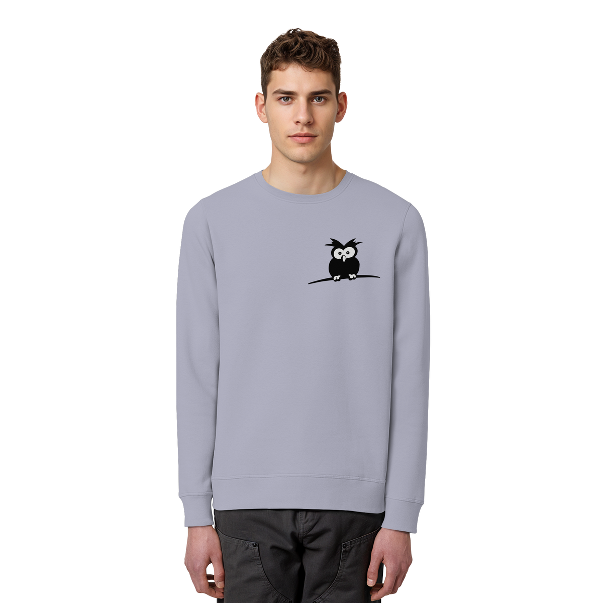 Kleine struppige Eule - Organic Basic Unisex Sweatshirt