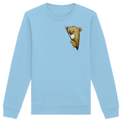 Funky Bär Illustration - Organic Basic Unisex Sweatshirt
