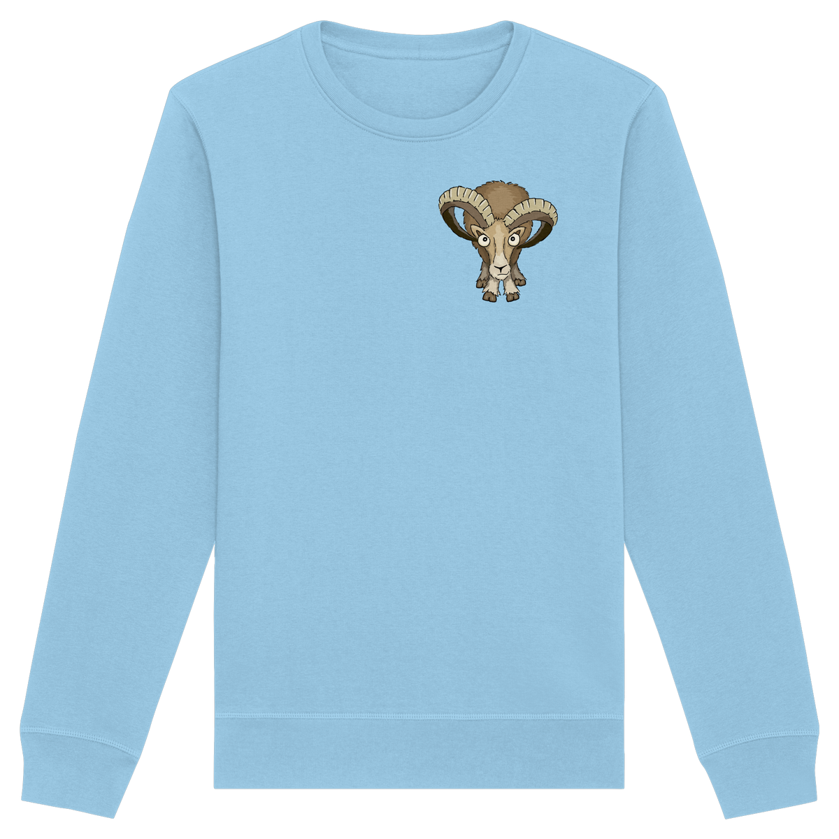 Bockiges Mufflon Widder Schafbock - Organic Basic Unisex Sweatshirt