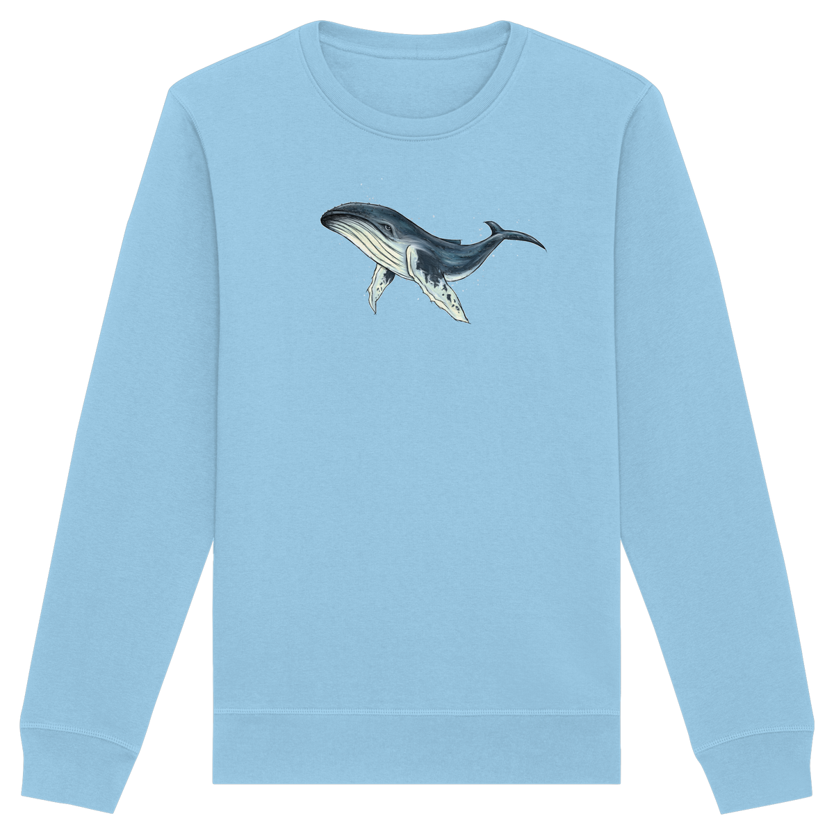 Tiefsee Ozean-Riese Buckelwal - Organic Basic Unisex Sweatshirt