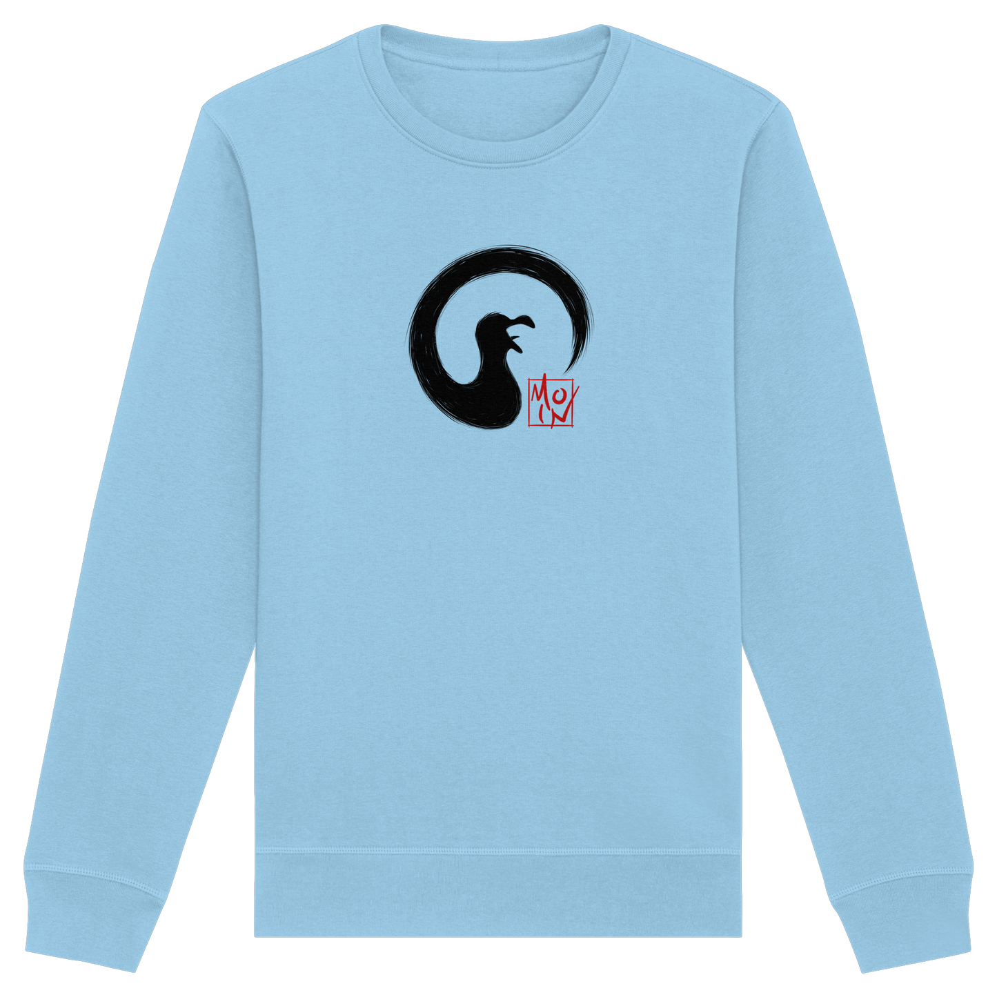 Moin kreischende japanische Enso Möwe - Organic Basic Unisex Sweatshirt