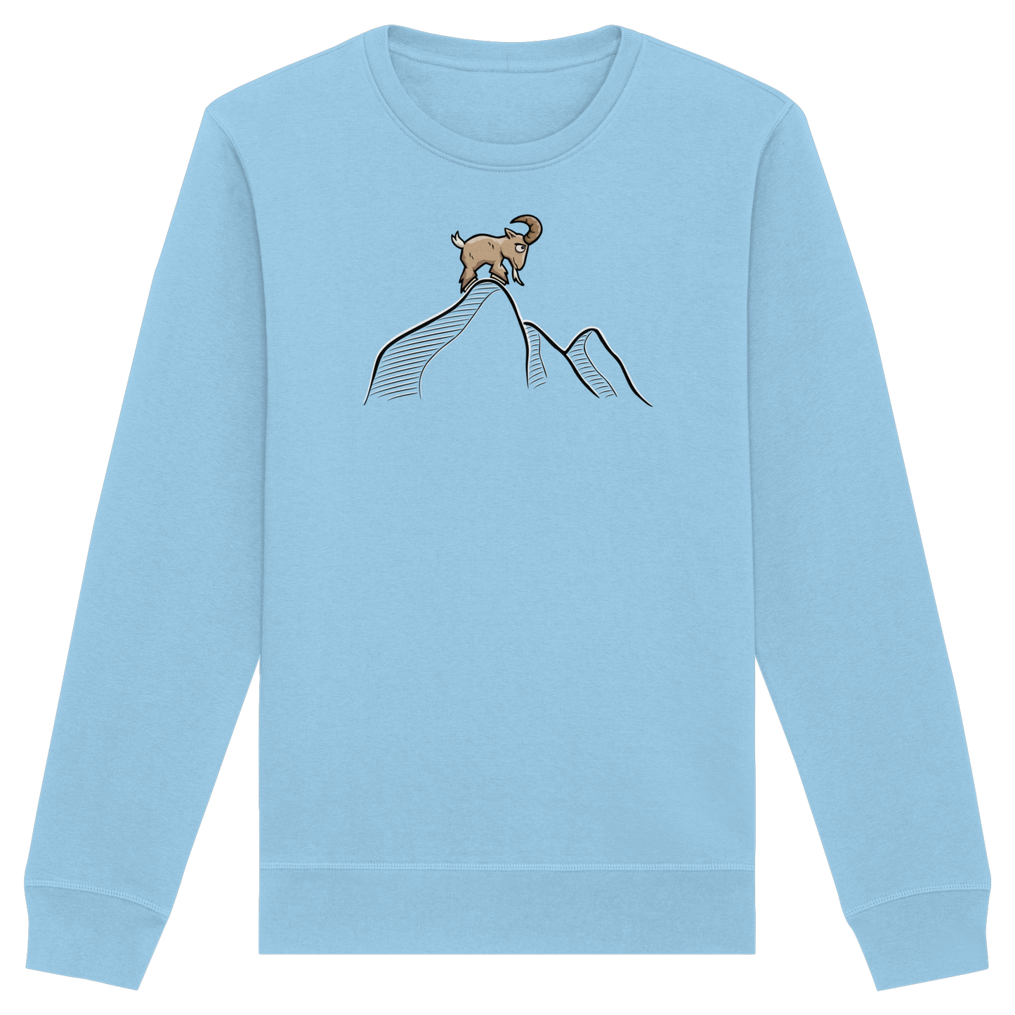 Ziegenbock in den Bergen - Organic Basic Unisex Sweatshirt