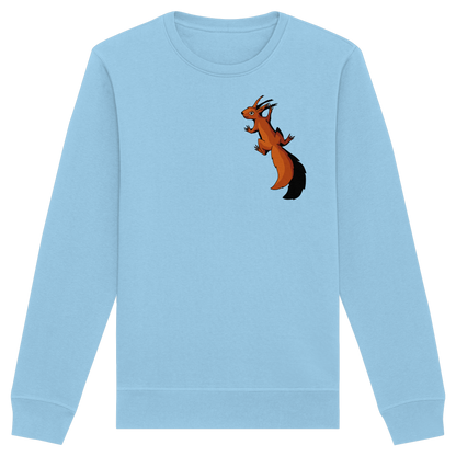 Süßes Eichhörnchen klettert - Organic Basic Unisex Sweatshirt