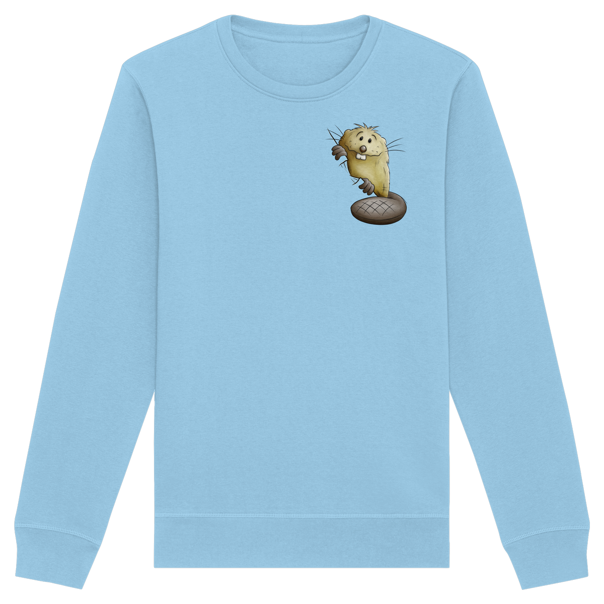 Lustiger frecher Biber - Organic Basic Unisex Sweatshirt