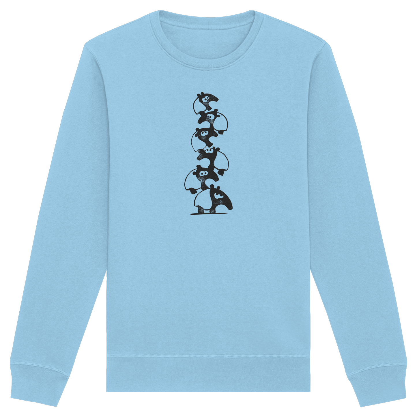 Lustiger Haufen aus Schabracken-Tapiren - Organic Basic Unisex Sweatshirt