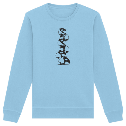 Lustiger Haufen aus Schabracken-Tapiren - Organic Basic Unisex Sweatshirt