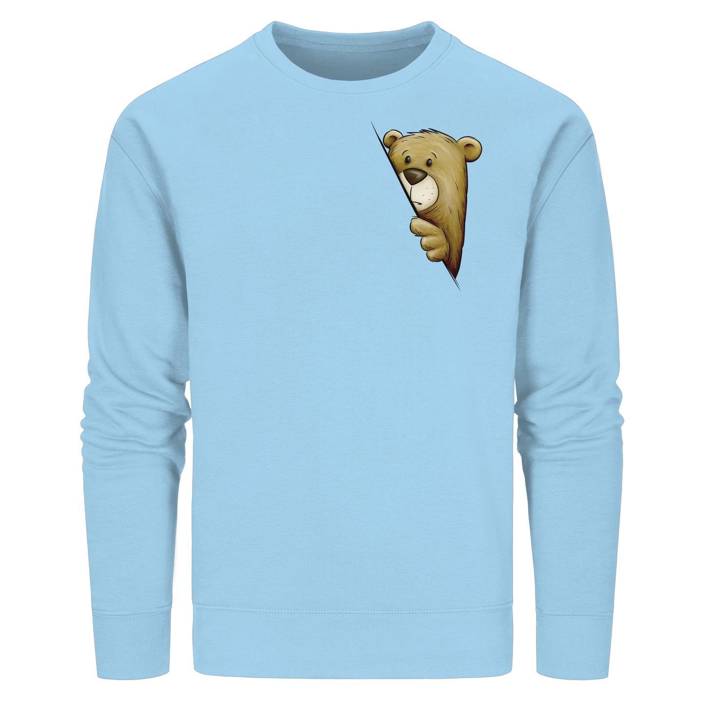 Funky Bär Illustration - Organic Basic Unisex Sweatshirt
