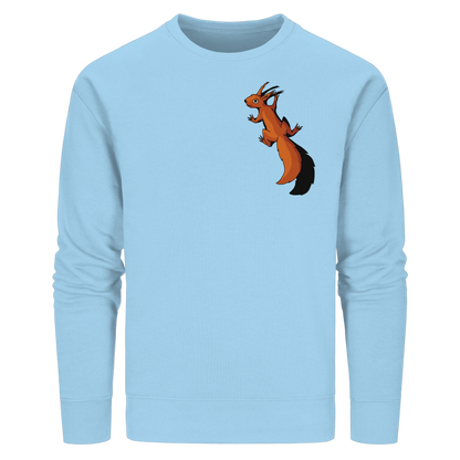 Süßes Eichhörnchen klettert - Organic Basic Unisex Sweatshirt
