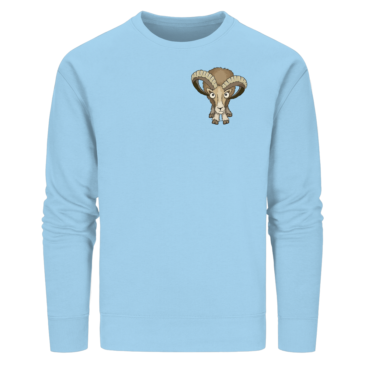 Bockiges Mufflon Widder Schafbock - Organic Basic Unisex Sweatshirt