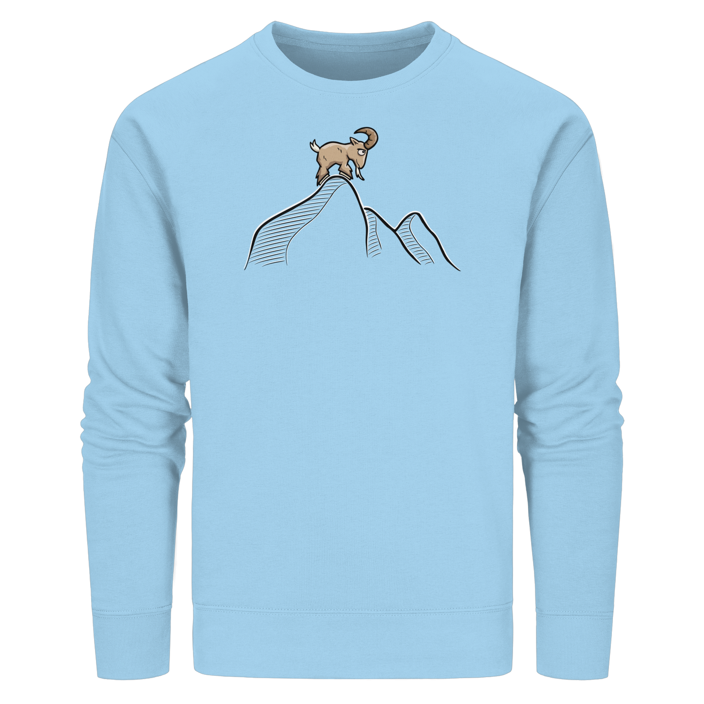Ziegenbock in den Bergen - Organic Basic Unisex Sweatshirt