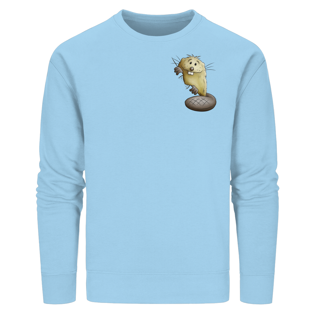 Lustiger frecher Biber - Organic Basic Unisex Sweatshirt
