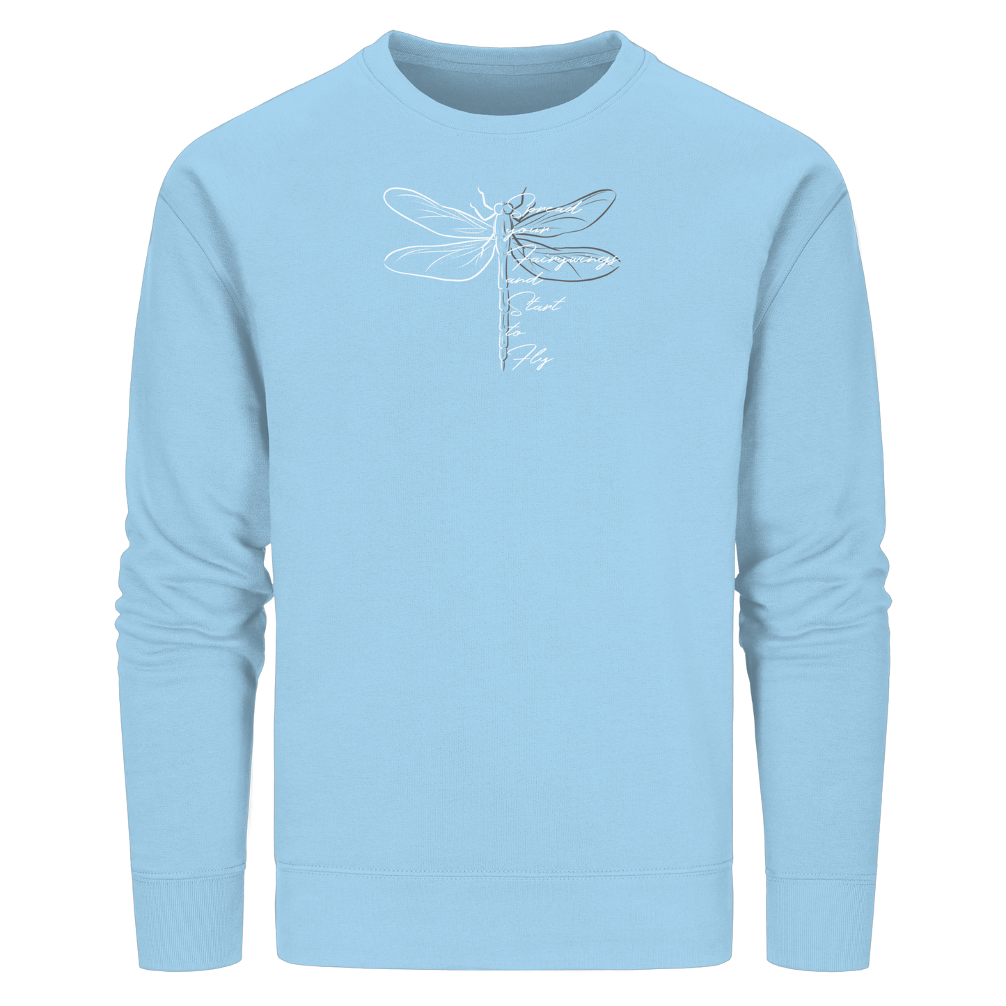 Breite die Flügel aus und flieg los | Libelle - Organic Basic Unisex Sweatshirt