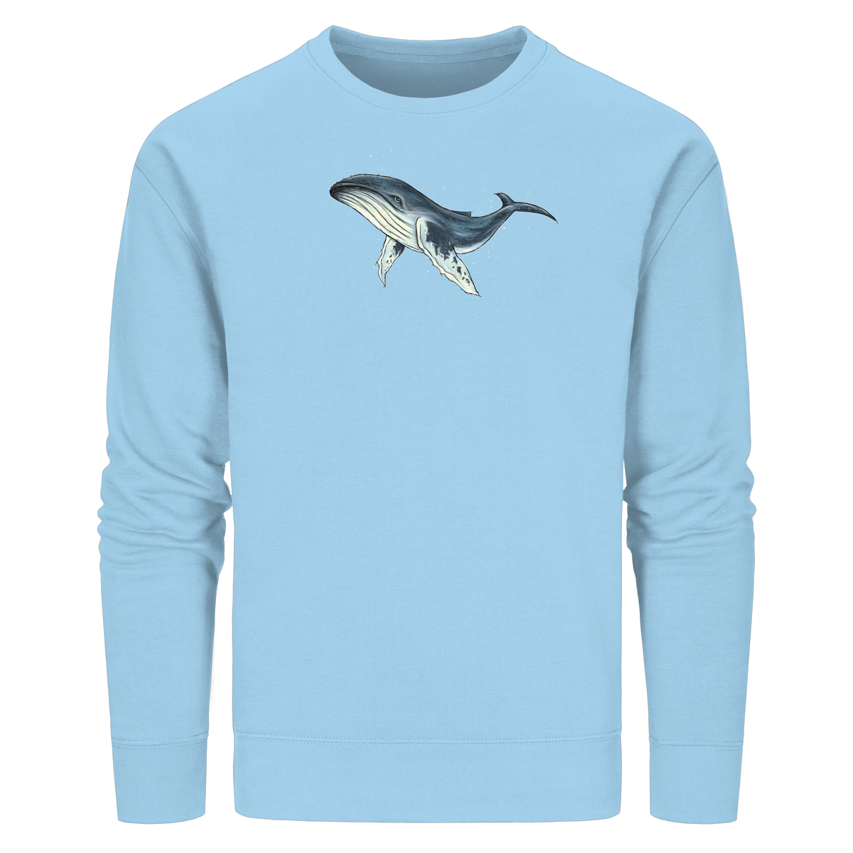 Tiefsee Ozean-Riese Buckelwal - Organic Basic Unisex Sweatshirt